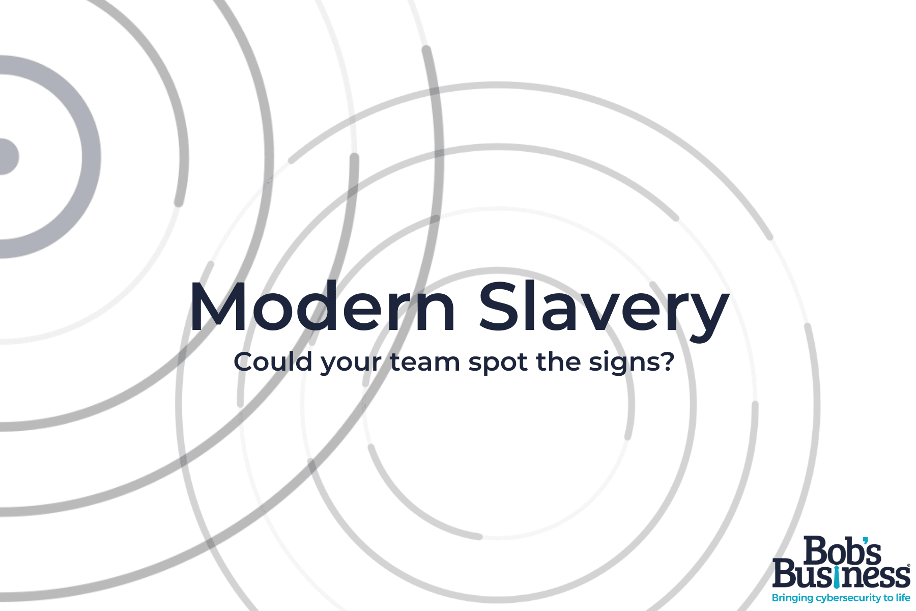 modern slavery course
